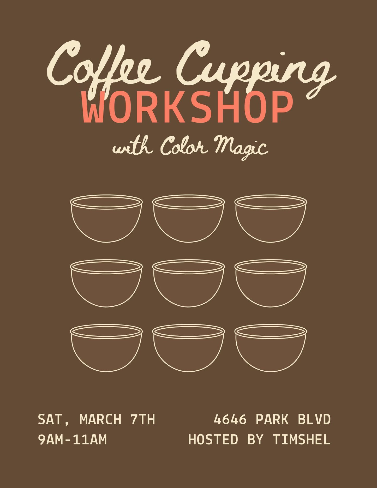 Coffee Cupping Workshop - Hosted by Timshel